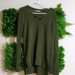Lightweight Dark Green Sweater